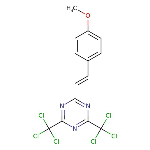 CAS:42573-57-9|2-(4-metoxiestiril)-4,6-bis(triclorometil)-1,3,5-triazina