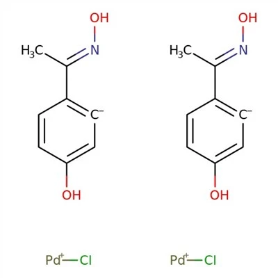 CAS:419581-64-9|Dímero de di-μ-clorobis[5-hidroxi-2-[1-(hidroxiimino)etil]fenil]paladio(II)