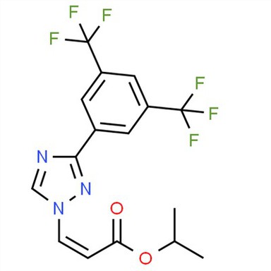 Nº CAS: 1333152-22-9 (Z)-isopropil3-(3-(3,5-bis(trifluorometil)fenil)-1H-1, 2,4-triazol-1-il)acrilato
